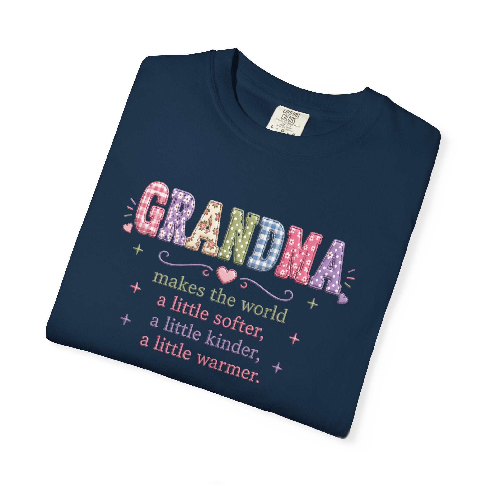 Grandma Floral T-Shirt — "Grandma makes the world a little softer, kinder, warmer"