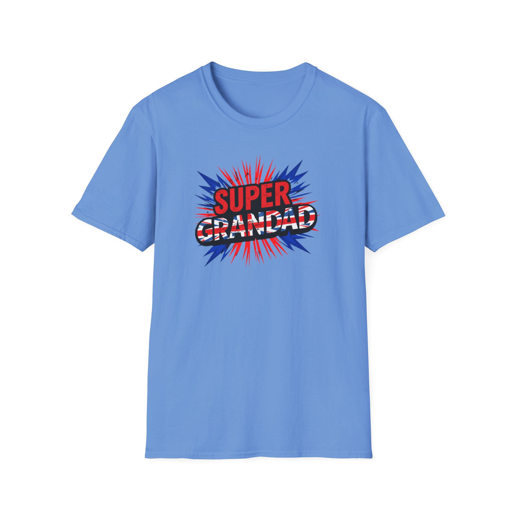 Super Grandad Union Jack/England themed Comic-Style T-Shirt