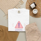 T-Shirt — "Warning: Hormonal" Cute Pink Gingham Alert Graphic
