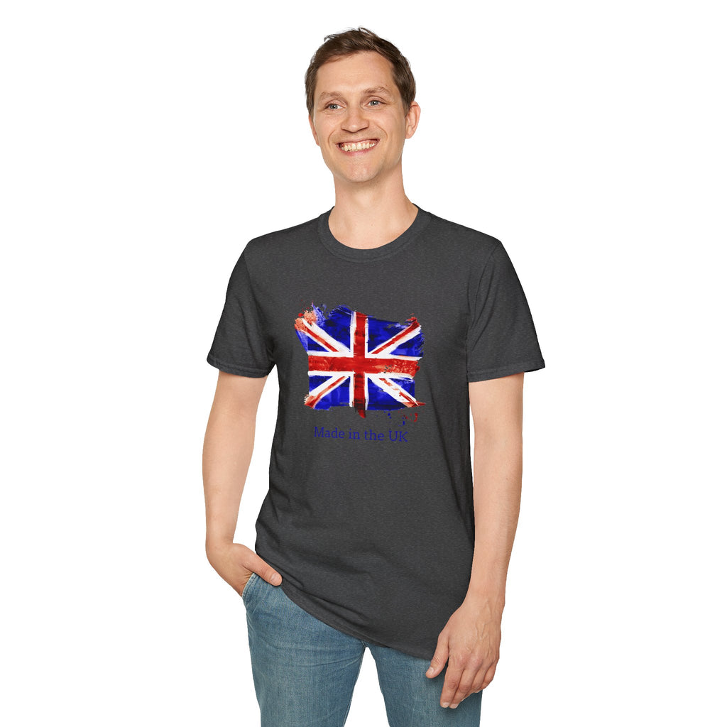 British Flag Watercolor T-Shirt – "Made in the UK" Pride Tee
