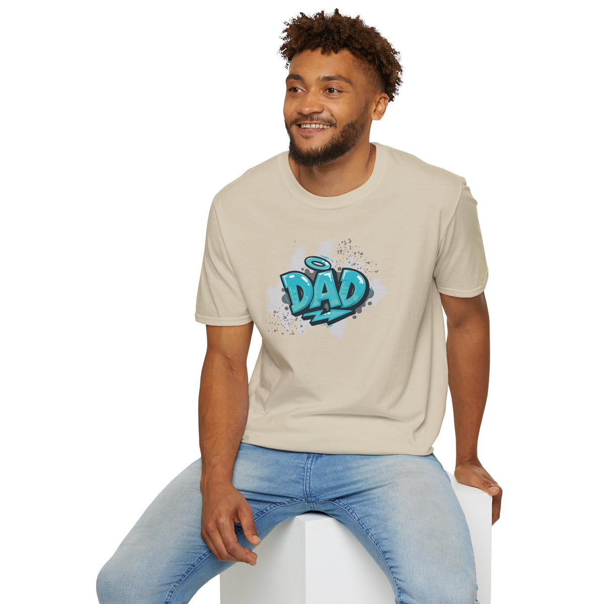 Dad Blue Graffiti T-Shirt