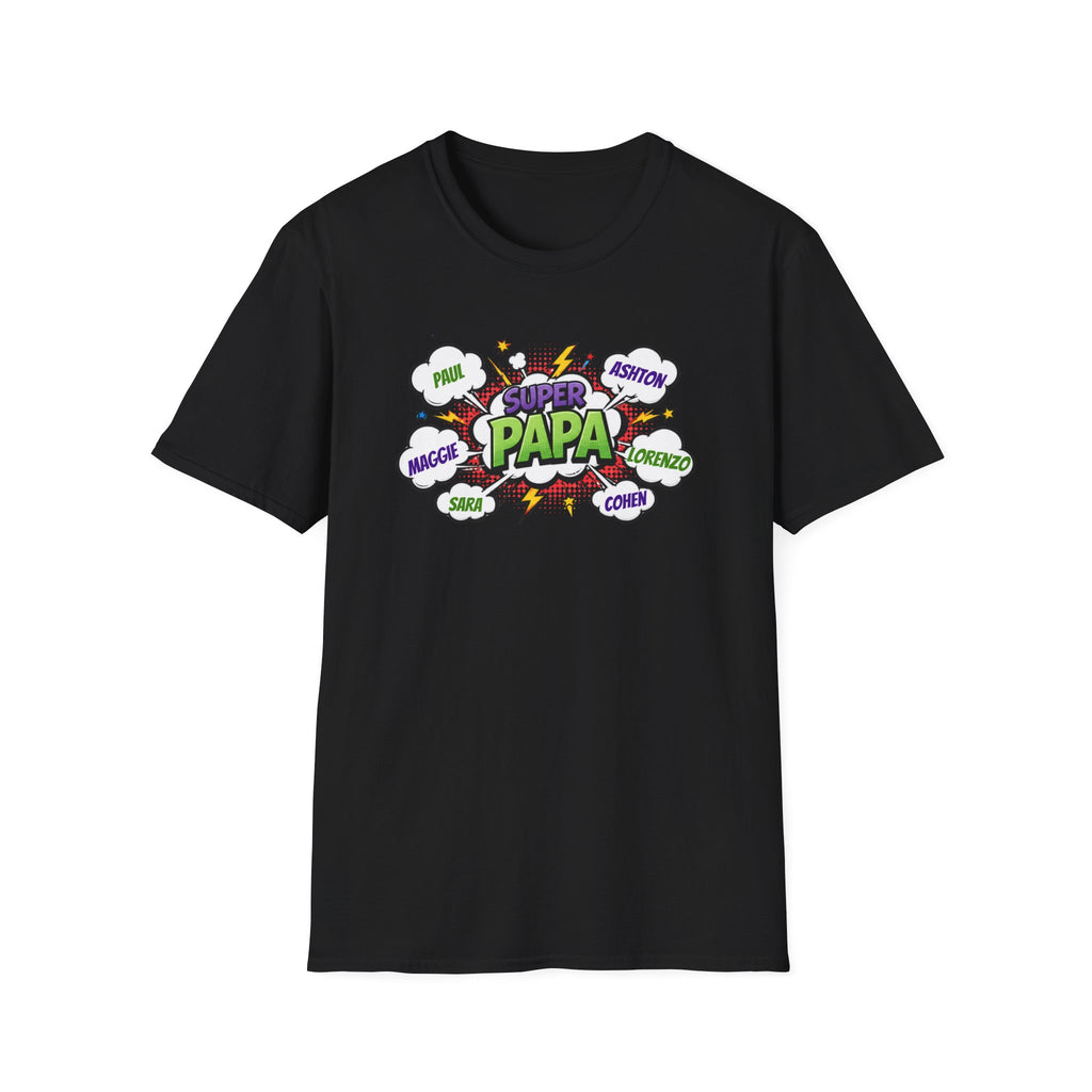 Super Papa Comic T-Shirt — Funny Father’s Day Gift