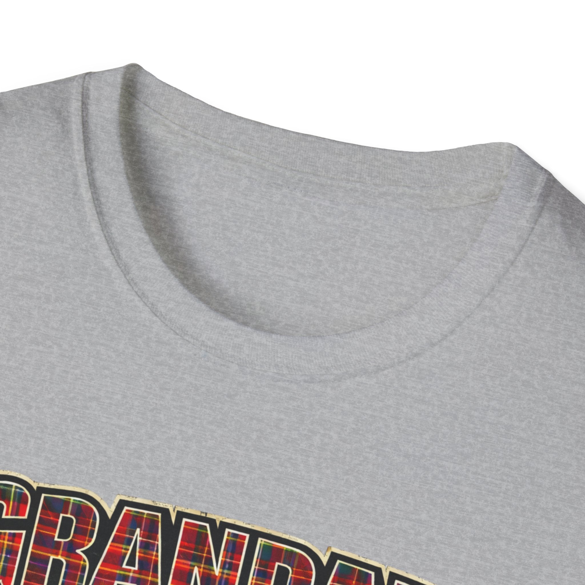 Grandad Plaid Family T-Shirt — "Loved by the Little Clan" Gift Tee