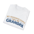 Grandpa T-Shirt - "My Favourite People Call Me Grandpa" Retro Family Gift