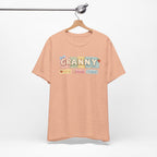 Granny Retro Nameplate T‑Shirt — Personalized Grandma Tee