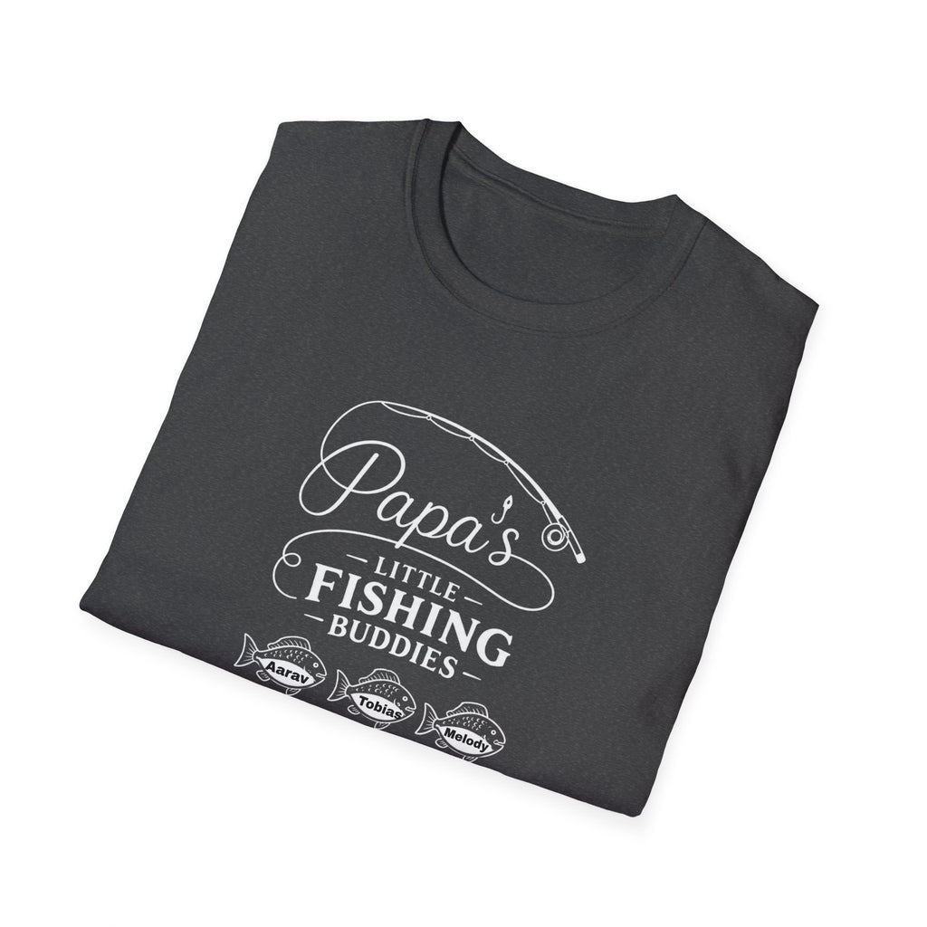 Papa's Little Fishing Buddies T-Shirt — Fathers Day Fishing Tee