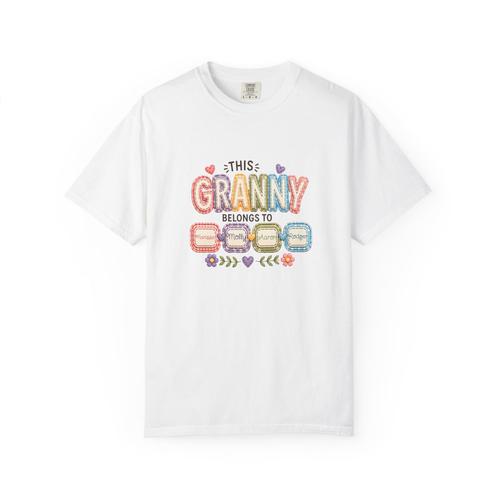 Granny Belongs To Grandkids T-Shirt — Cute Floral Grandma Gift