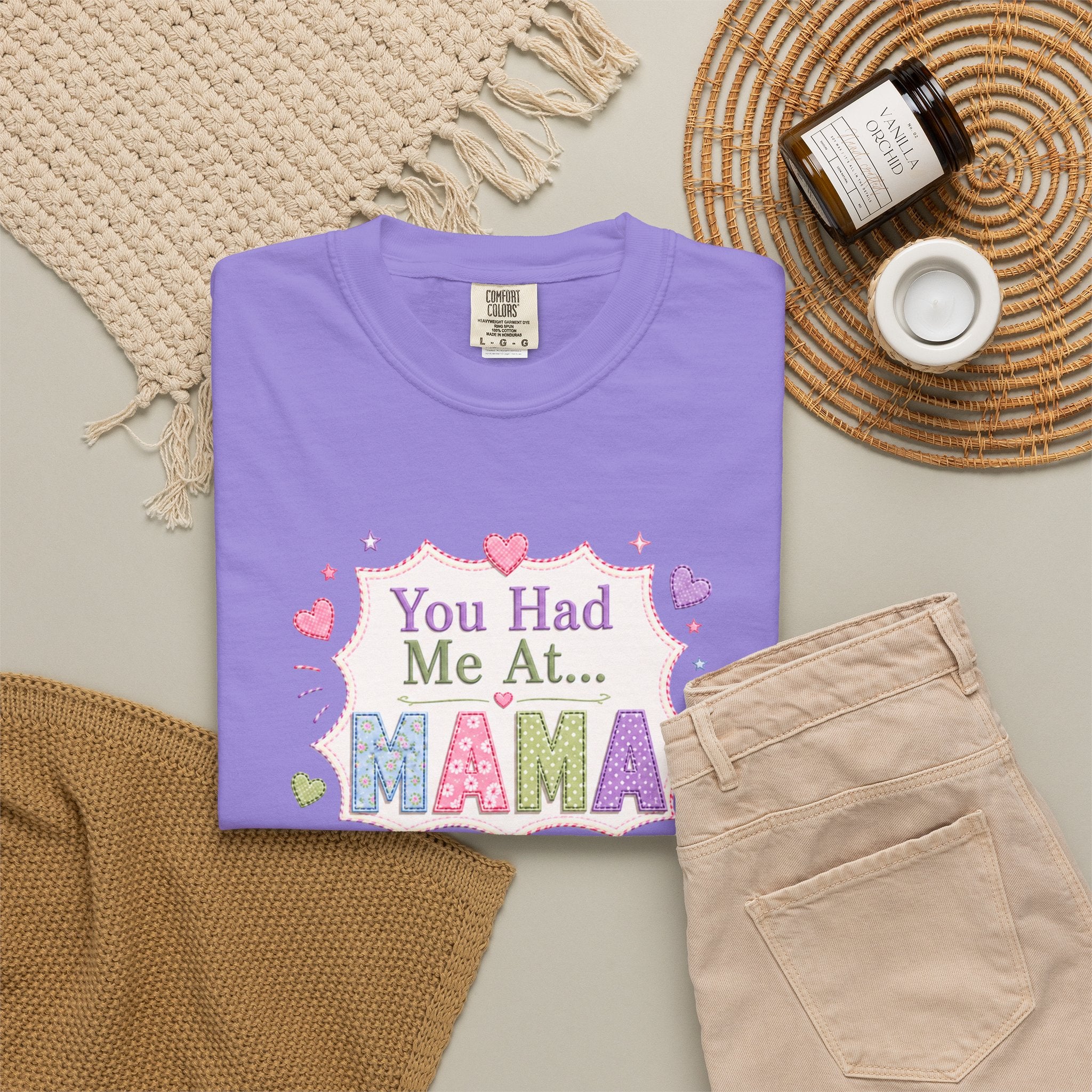 You Had Me At Mama T-Shirt — Cute Pastel Mom Graphic Tee for Mother's Day