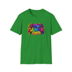 Gamer Dad Colourful Controller Design T-Shirt
