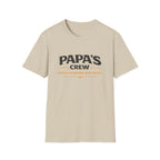 Papa's Crew T-Shirt — "Small Humans, Big Love" Grandpa Gift