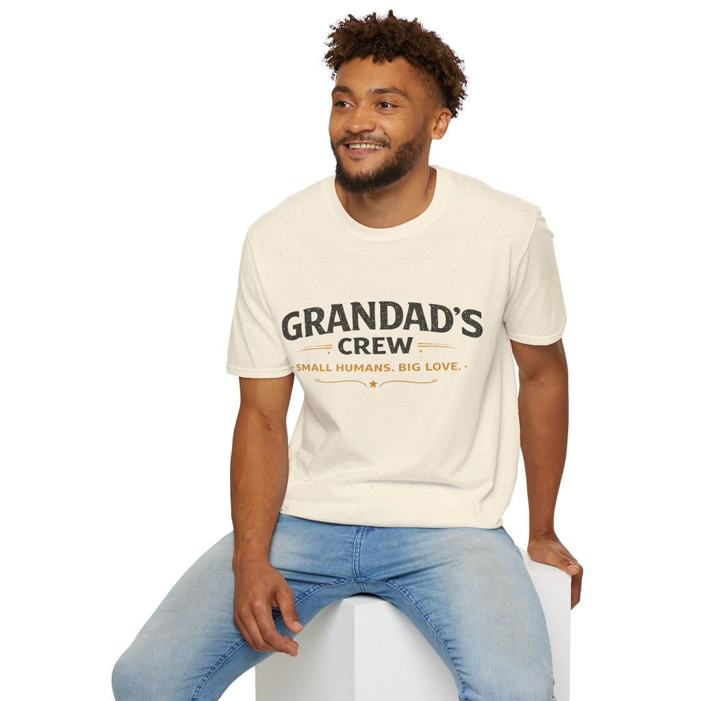 Granddad's Crew T-Shirt — "Small Humans, Big Love" Grandpa Gift