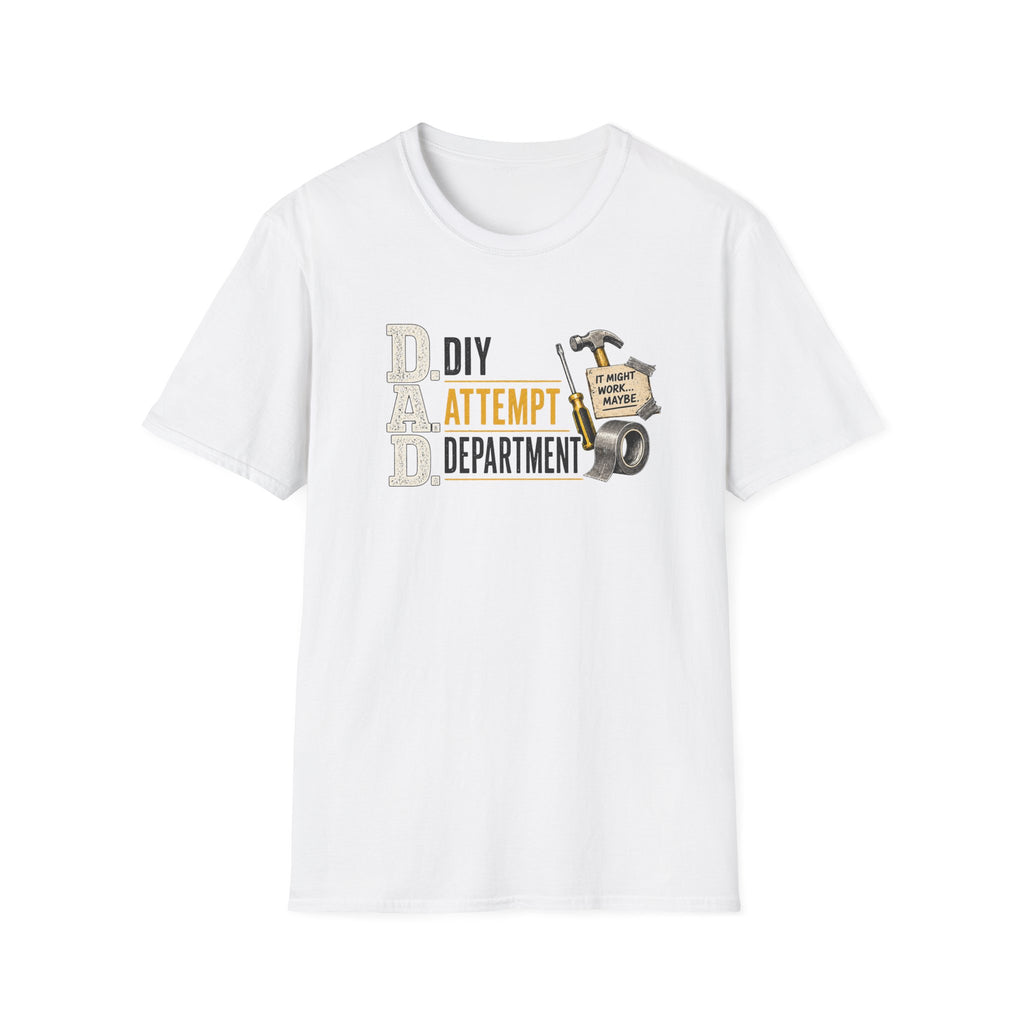 DIY Attempt Department T-Shirt — 'D.A.D. DIY Humour Tee