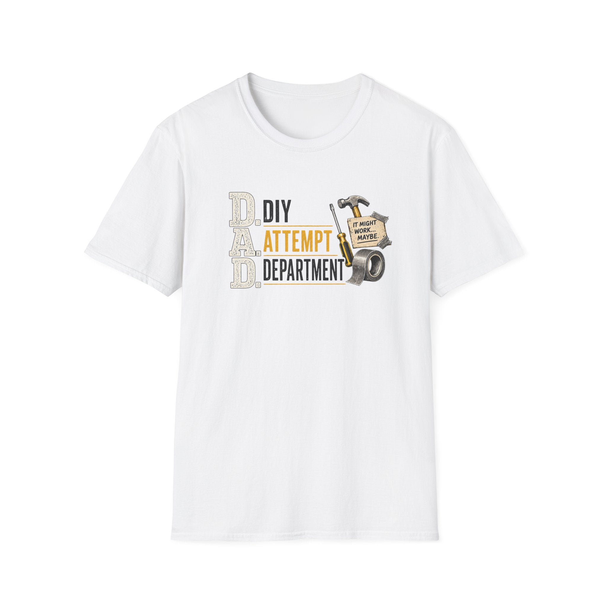DIY Attempt Department T-Shirt — 'D.A.D. DIY Humour Tee