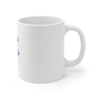 Mug - 'Mum Power' Colorful Patchwork Hearts Coffee Cup