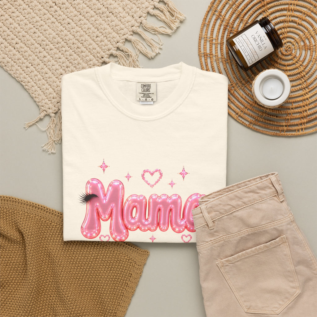 MAMA Pink Balloon Eyelashes T-Shirt