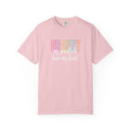 Grandma T-Shirt - "Grandma my grandkids have my heart" Soft Pastel Gift for Mothers & Grandparents