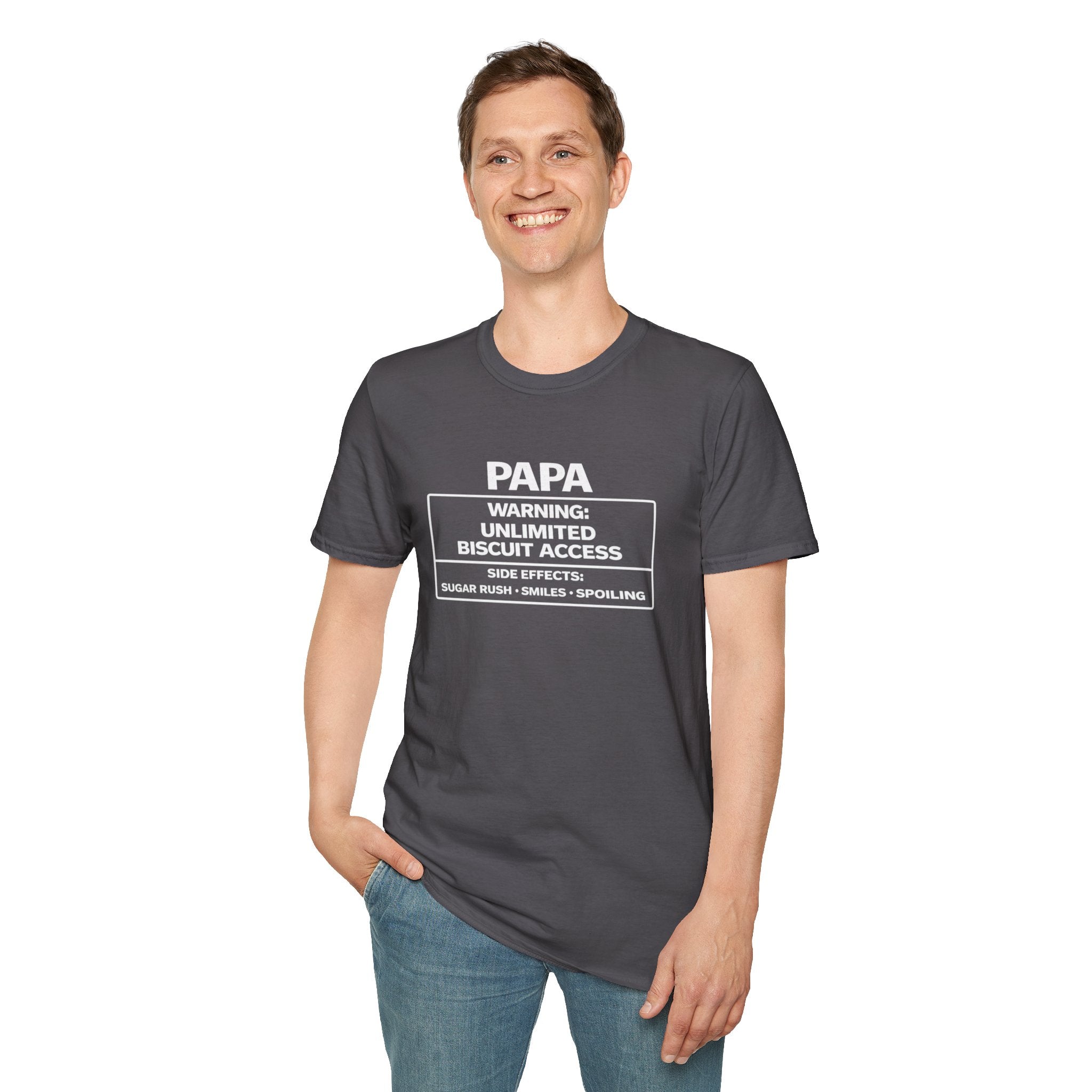 Papa Warning: Unlimited Biscuit Access T-Shirt
