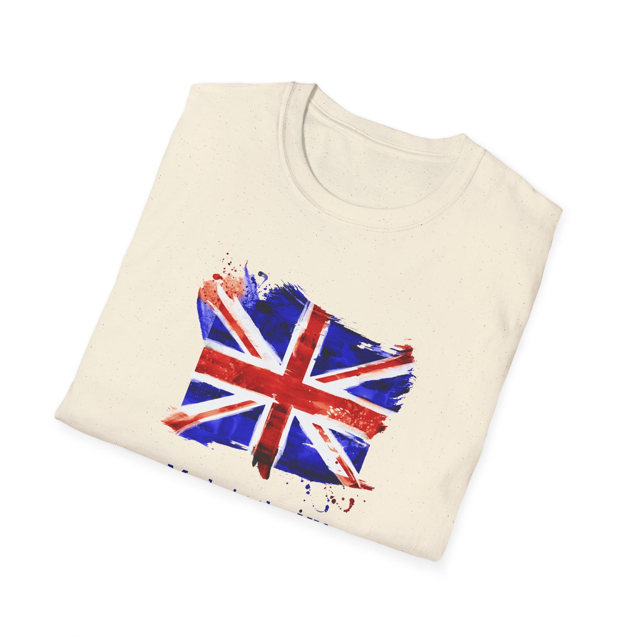British Flag Watercolor T-Shirt – "Made in the UK" Pride Tee