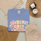 Grandma's Club T-Shirt — Cute Floral 'Grandma's Club' Rules Tee