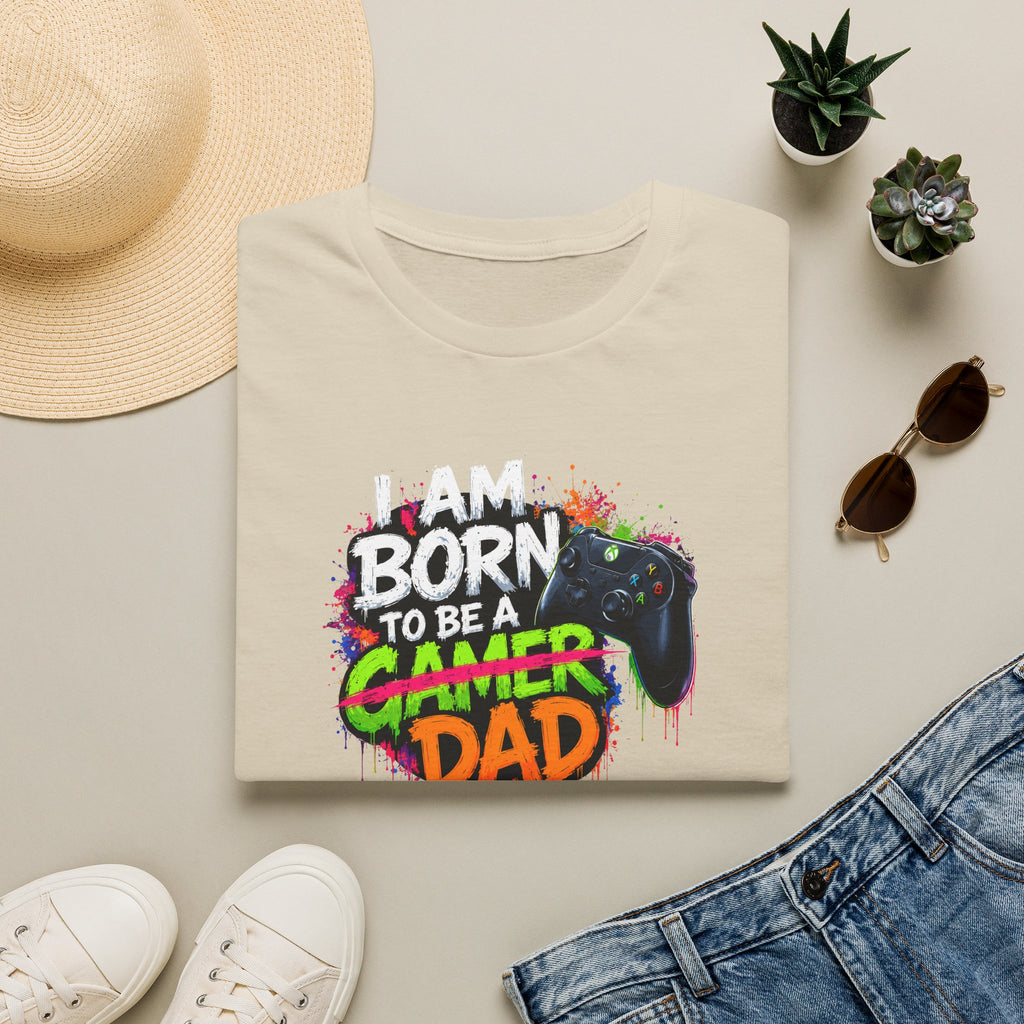"I Am Born To Be A Gamer Dad" T‑Shirt