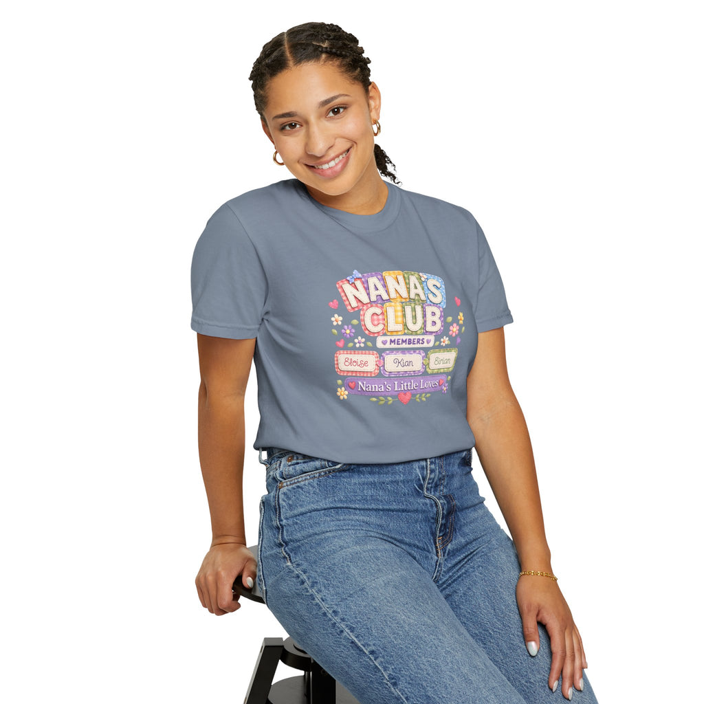 Nana's Club T-Shirt — 'Nana's Little Loves' Cute Floral Grandma Tee