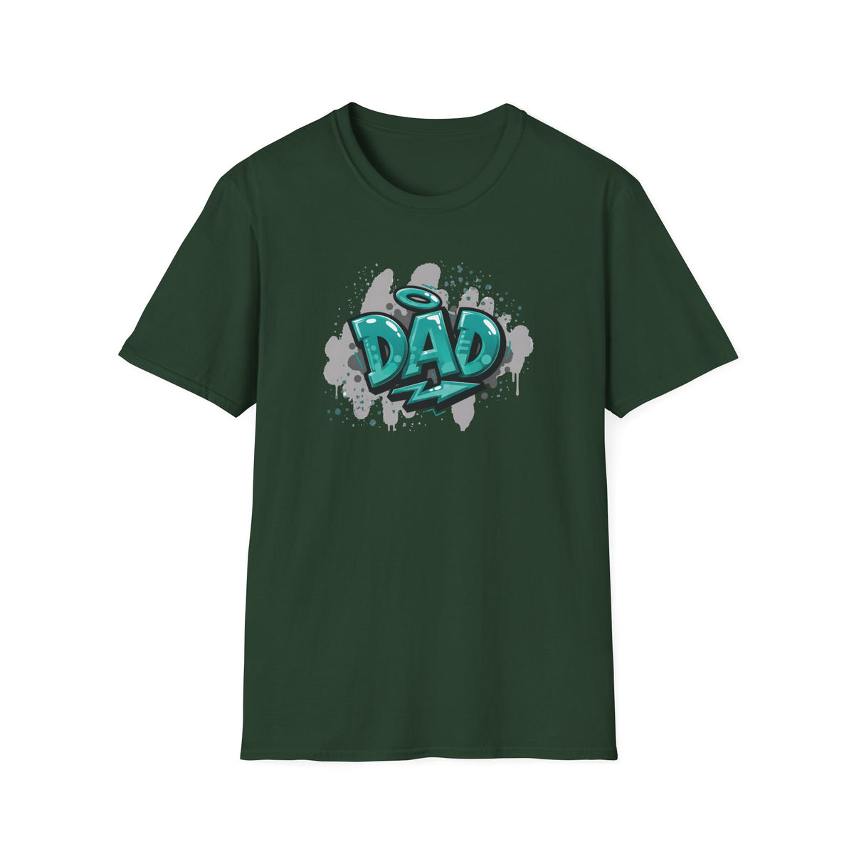 Graffiti 'DAD' Teal T-Shirt