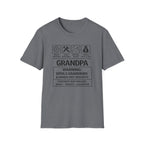 Grandpa Warning T-Shirt — "Spoils Grandkids & Hands Out Biscuits" Funny Grandpa Gift