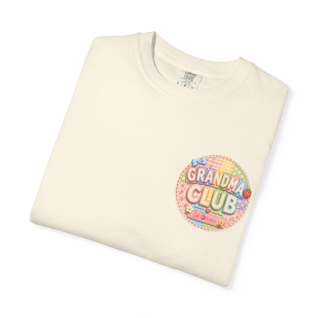 Grandma Club T-Shirt — Retro Floral Graphic