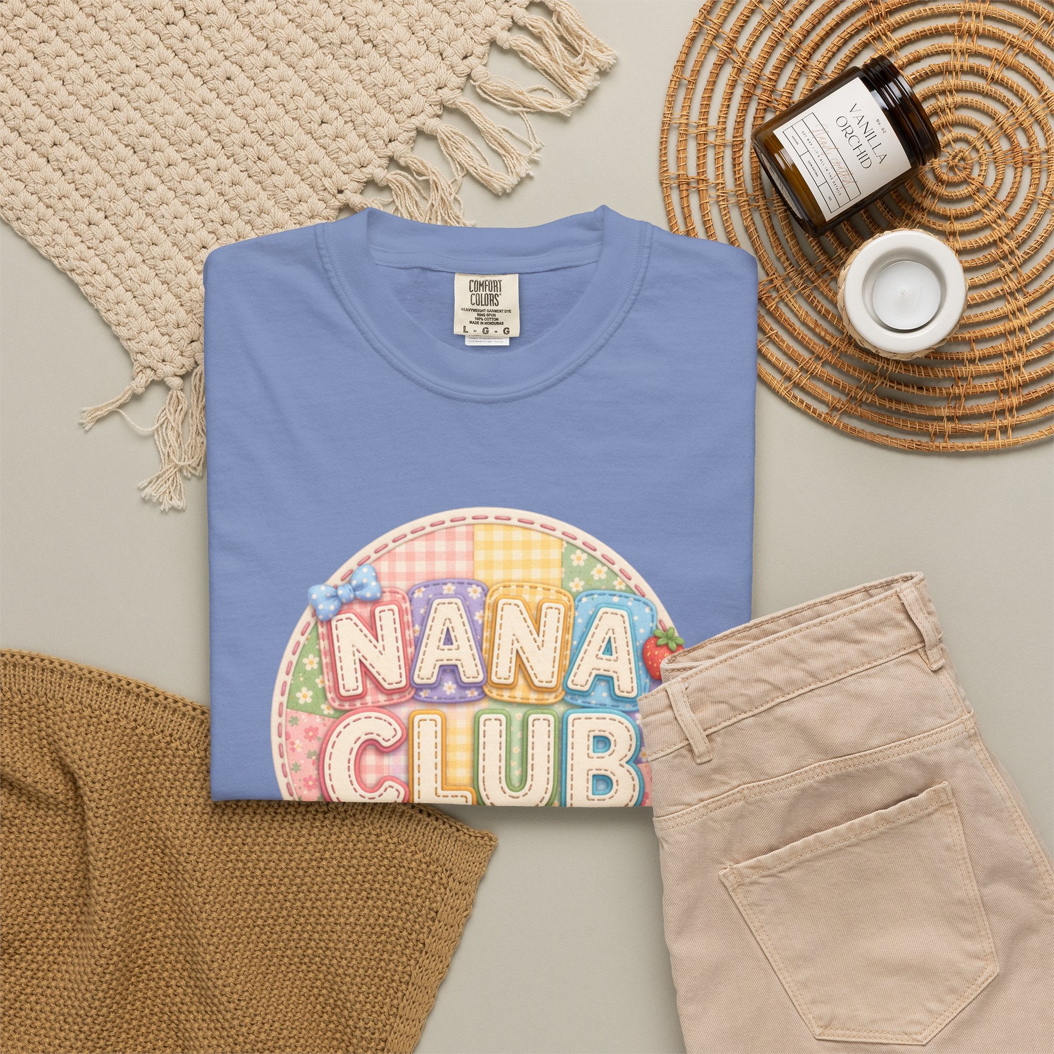 Nana Club T-Shirt — Retro Pastel Grandma Gift Tee