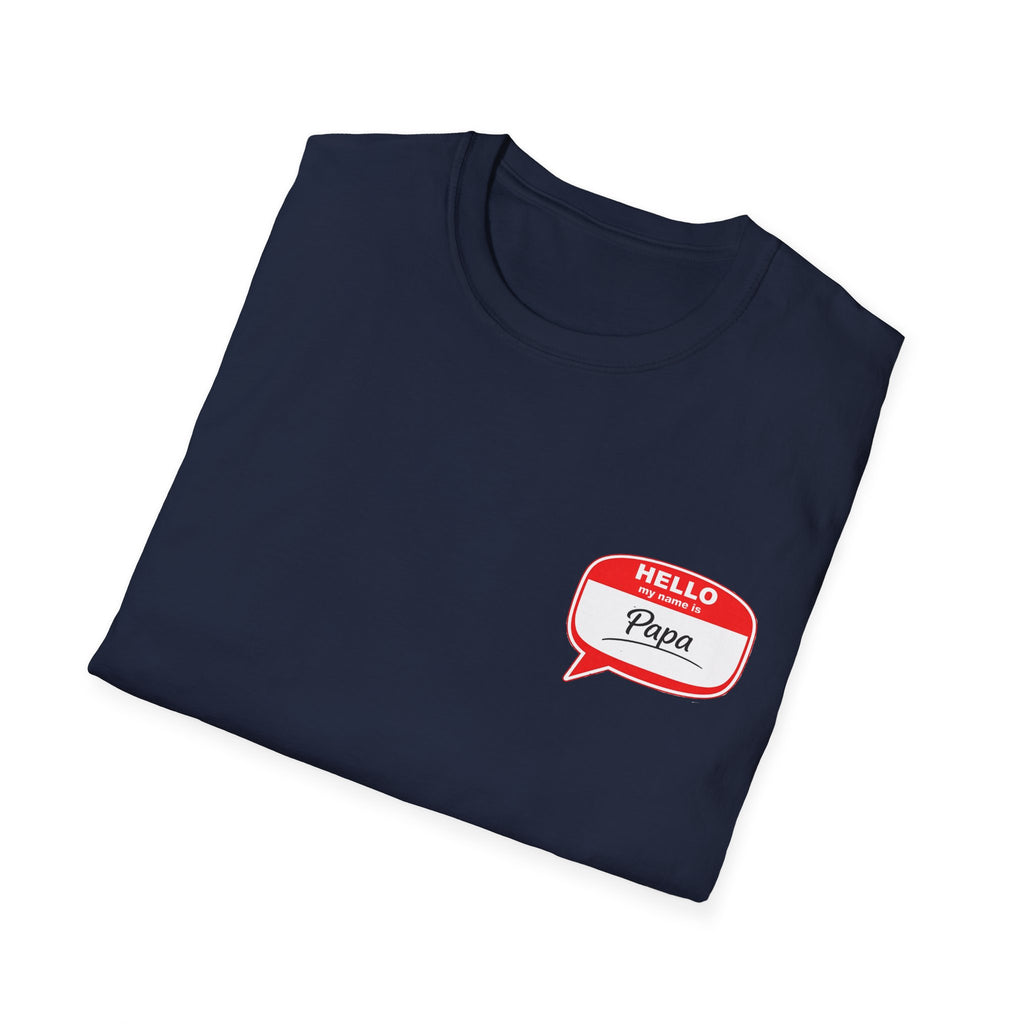 Hello Papa Speech Bubble T-Shirt – Cute Dad Gift for New Fathers & Father’s Day