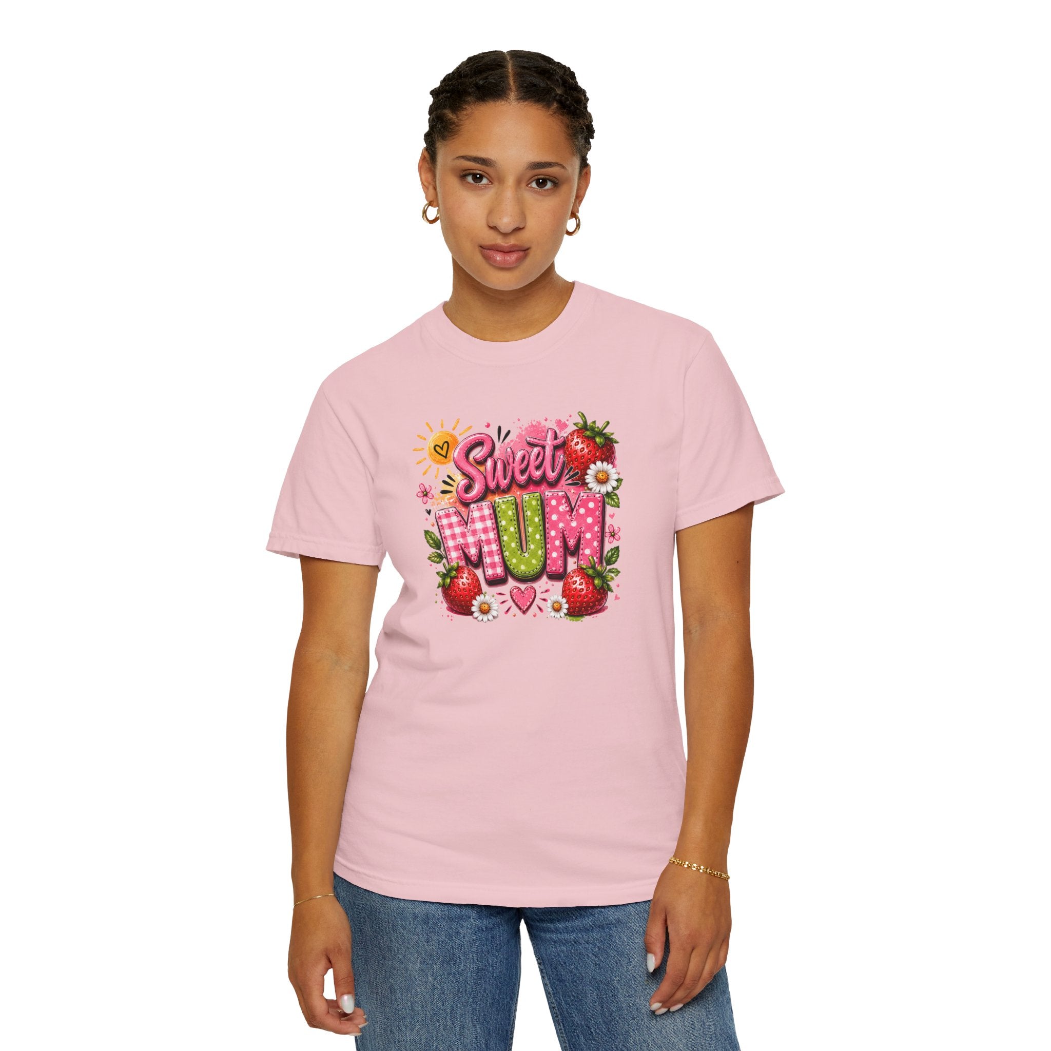 Sweet Mum T-Shirt — Floral Strawberry Mother's Day Tee