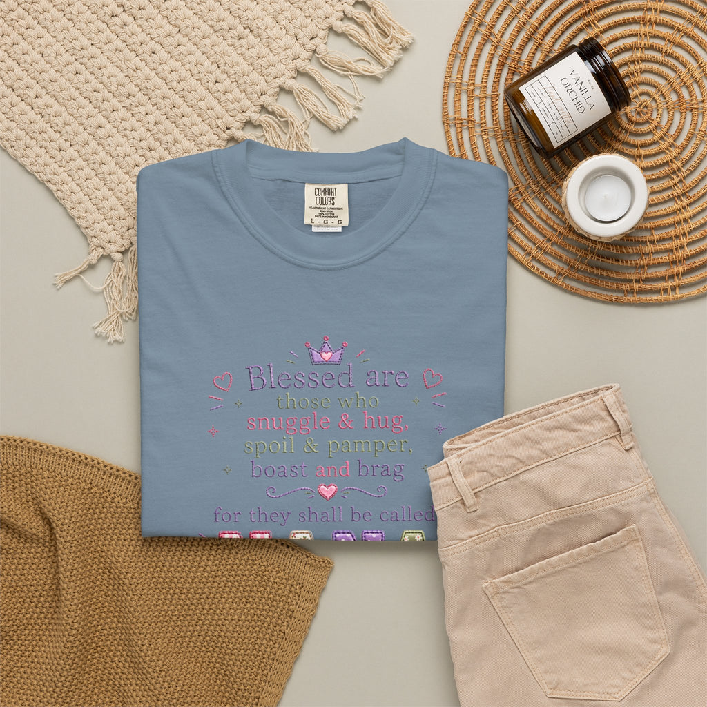 Nana Blessings T-Shirt — "Blessed are those who snuggle & pamper..." Grandmother Gift