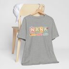 Nana Baby Blocks Tee — Personalized Grandmother Name Shirt