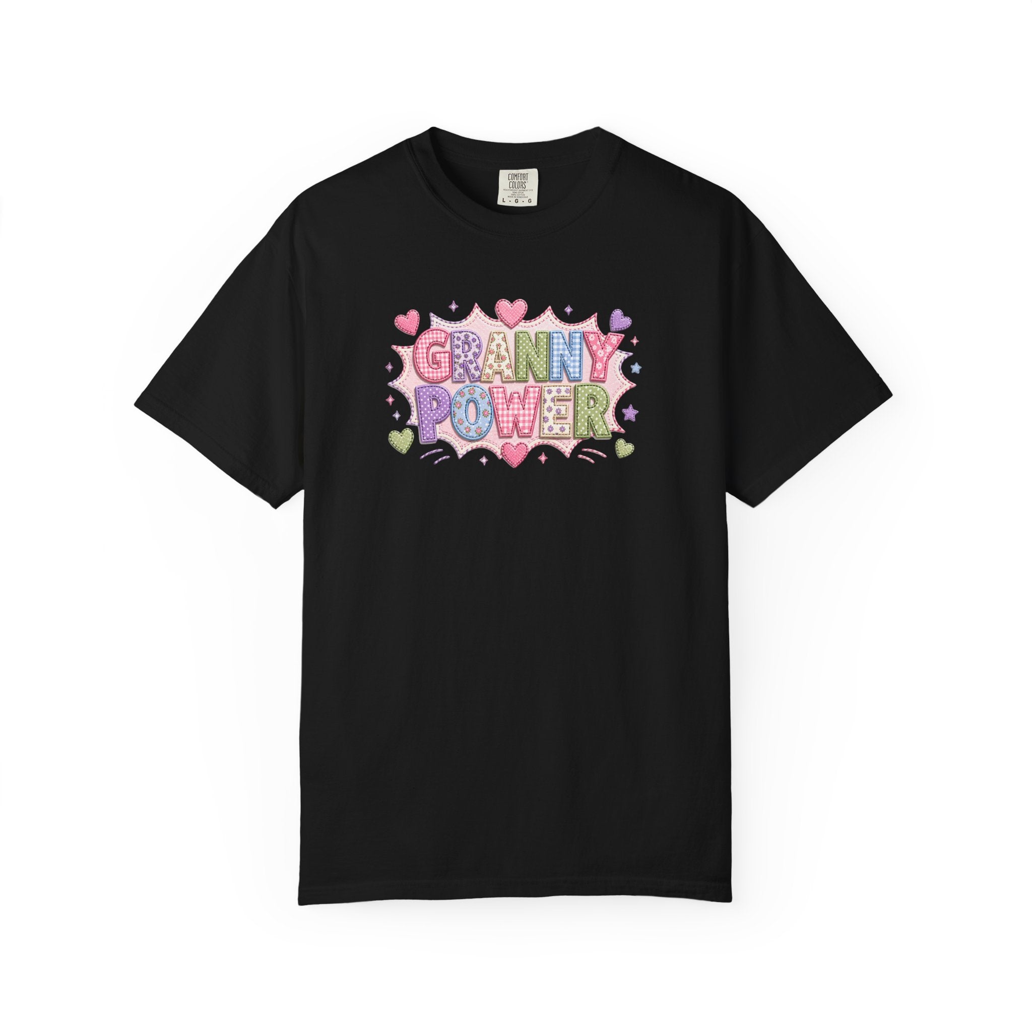 Granny Power T-Shirt — Retro Heart Graphic Tee for Grandmas