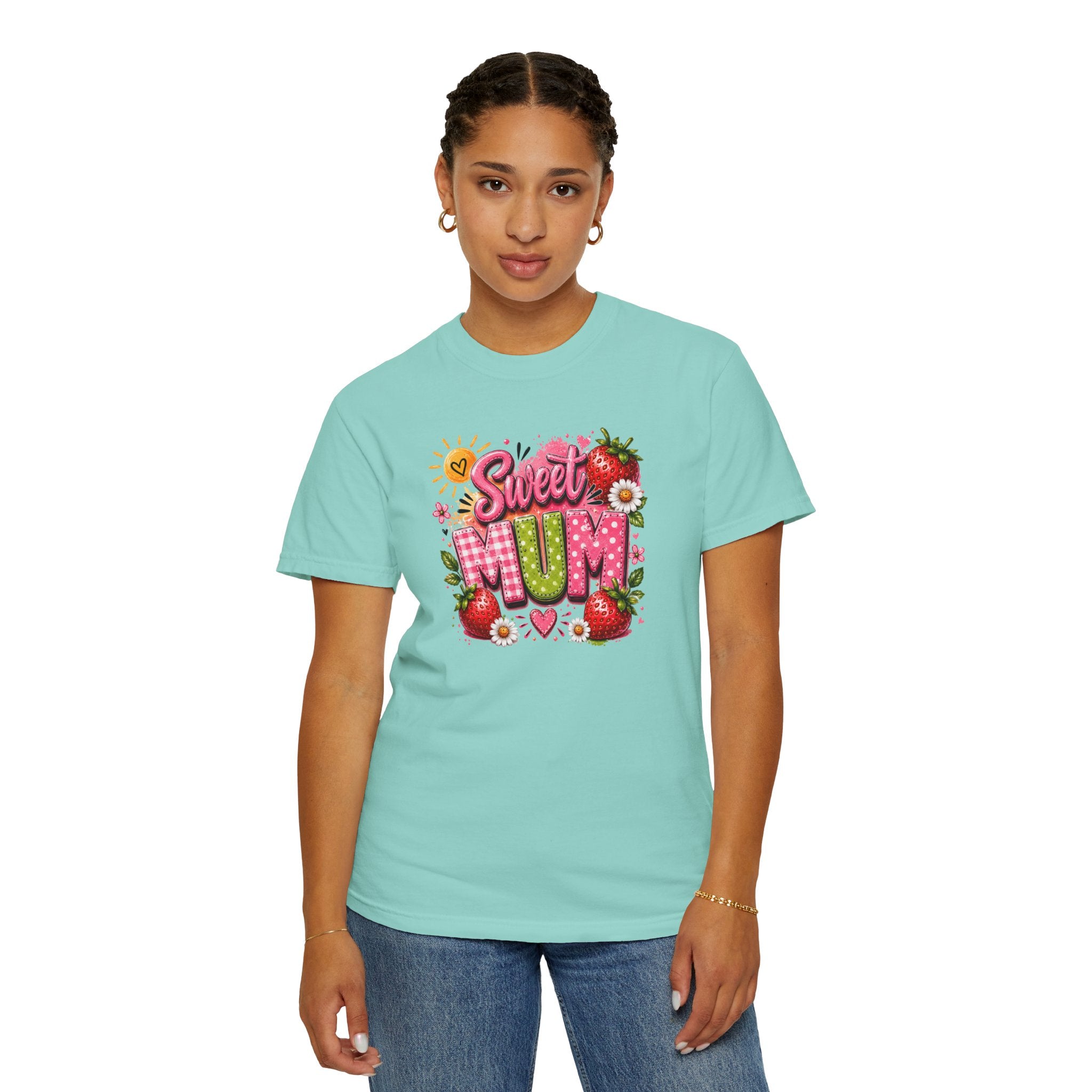 Sweet Mum T-Shirt — Floral Strawberry Mother's Day Tee