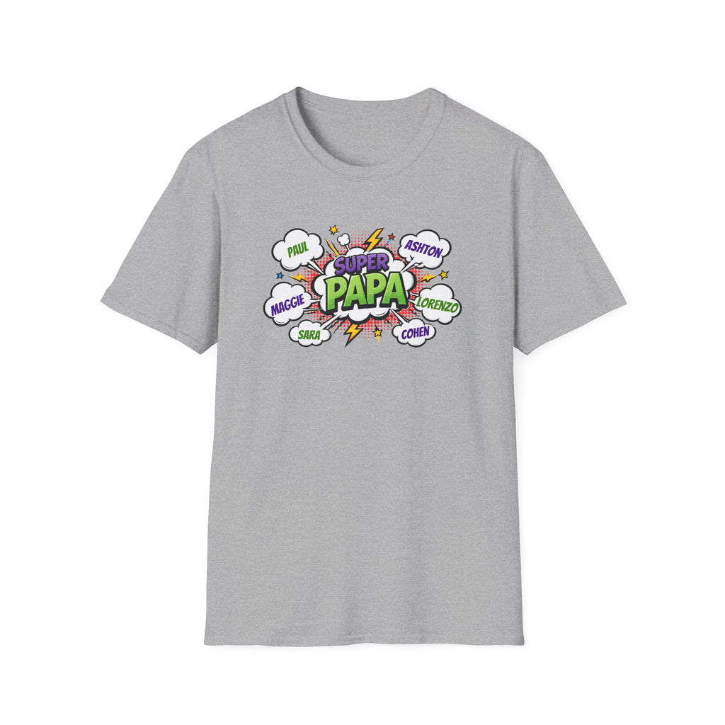Super Papa Comic T-Shirt — Funny Father’s Day Gift