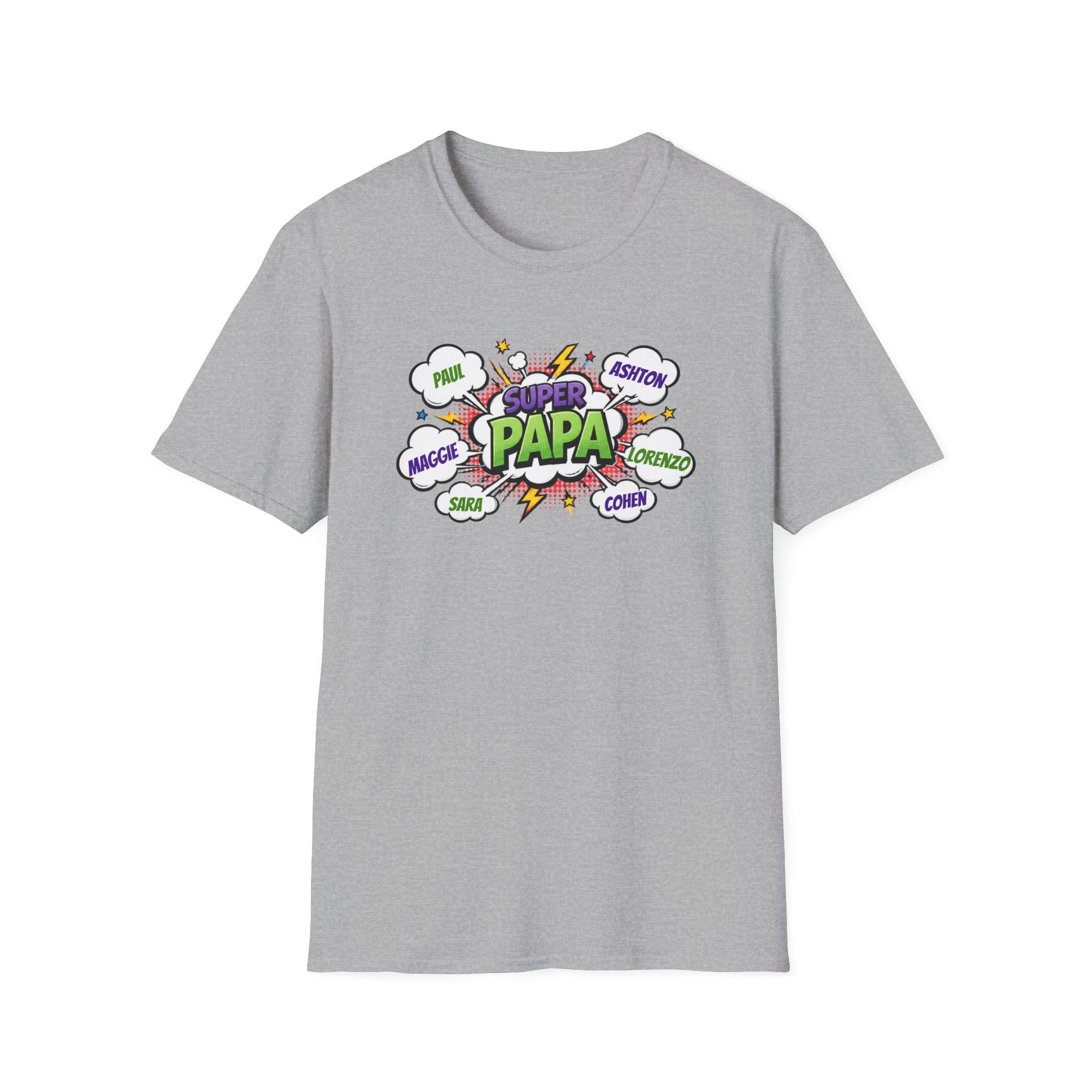 Super Papa Comic T-Shirt — Funny Father’s Day Gift
