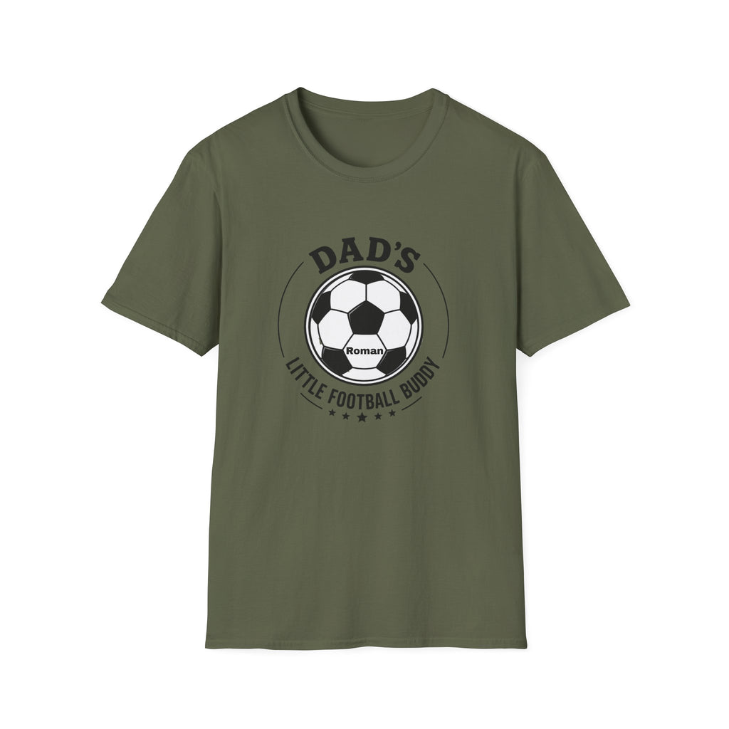 Dad's Little Football Buddy Tee -Add Name- Personalise