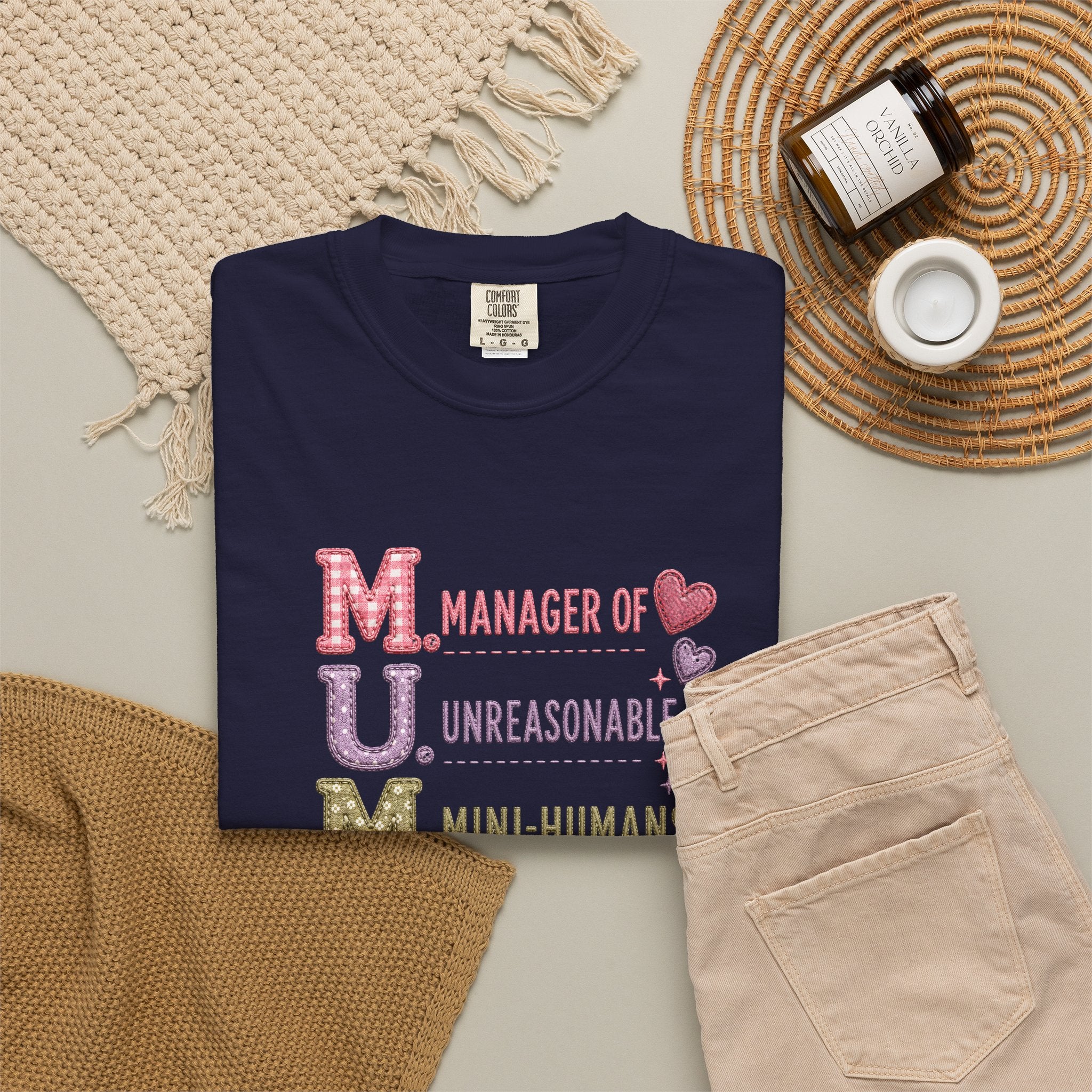 MUM: Manager of Unreasonable Mini-Humans T-Shirt — Funny Mother's Day Tee