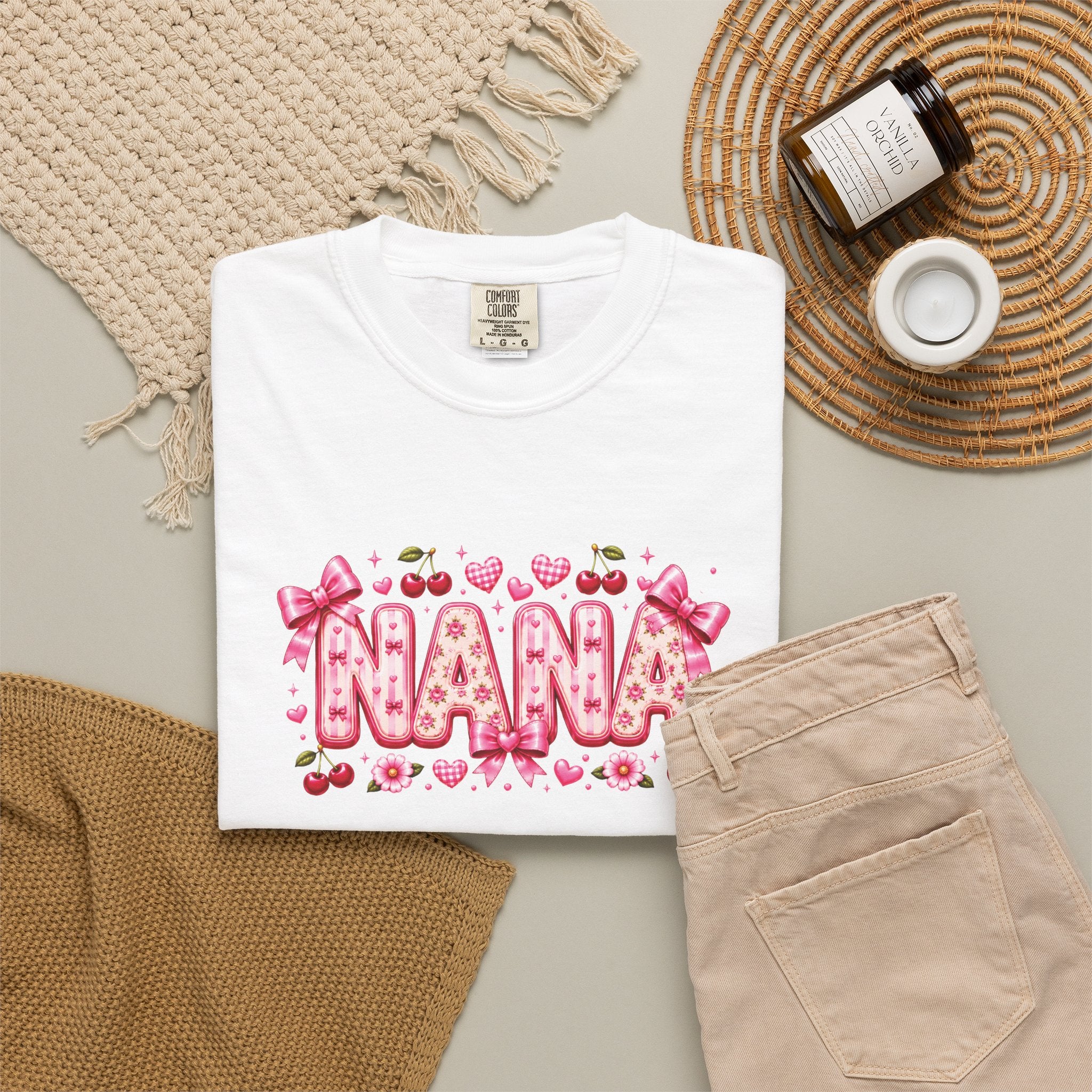 NANA Floral Heart T-Shirt