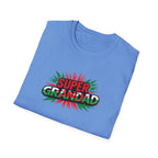 Super Grandad Welsh Flag/Wales themed T-Shirt — Retro Comic Style Father's Day Gift