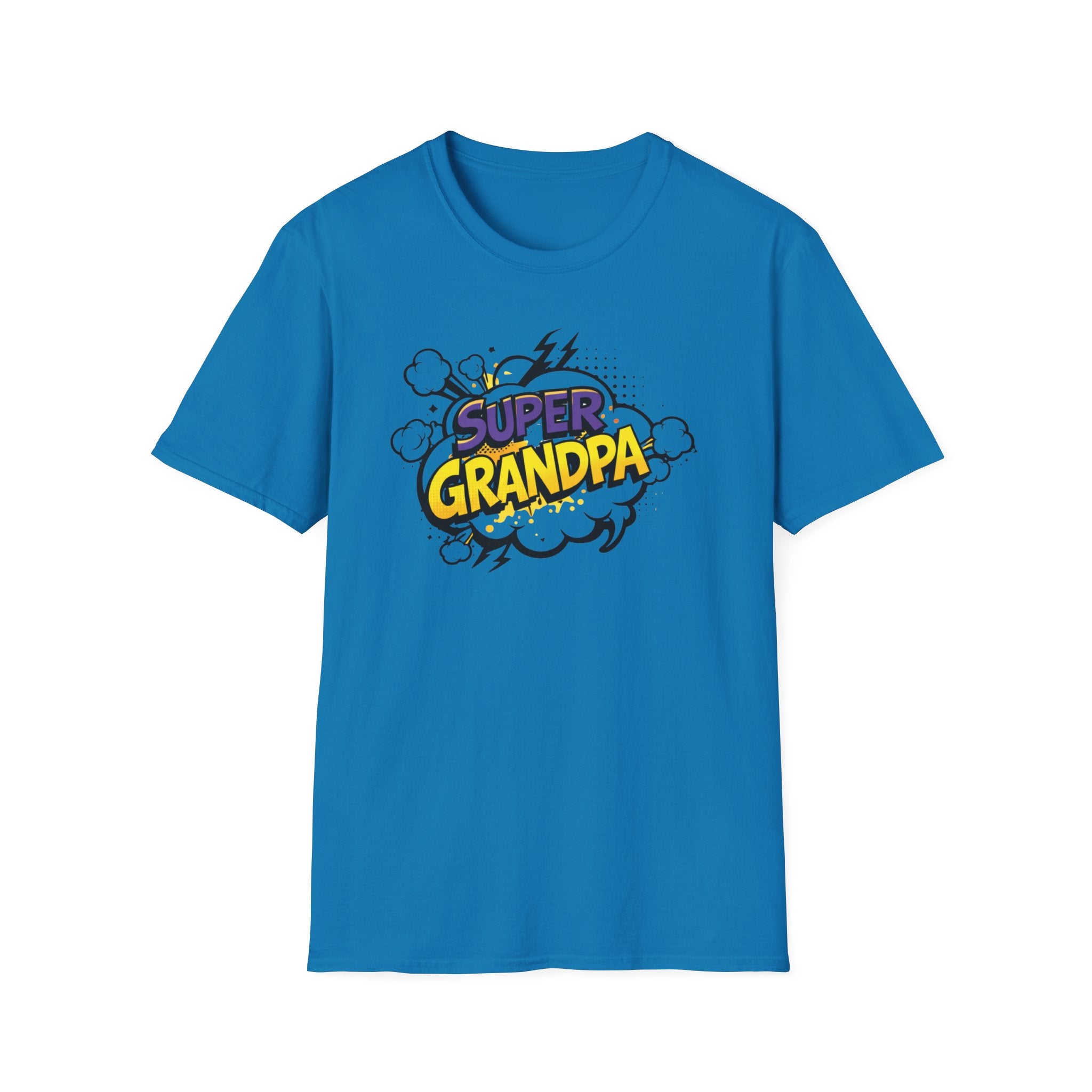 T-Shirt — "Super Grandpa" Comic-Style Graphic | Funny Father's Day Gift