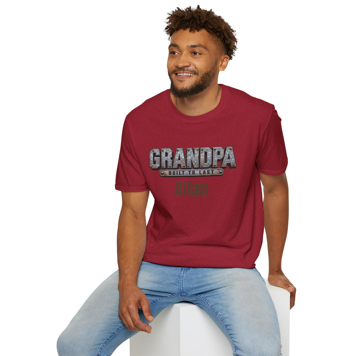 Grandpa "Built to Last" T-Shirt — Personalise