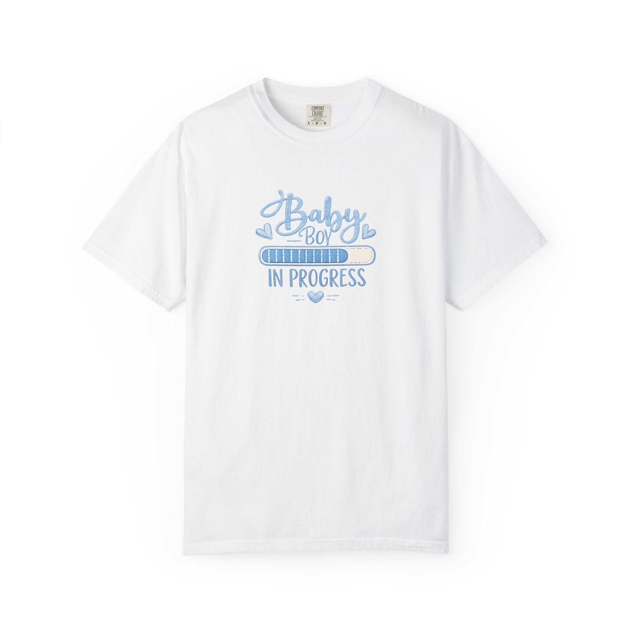 Baby Boy In Progress T-Shirt — Pregnancy Announcement Tee