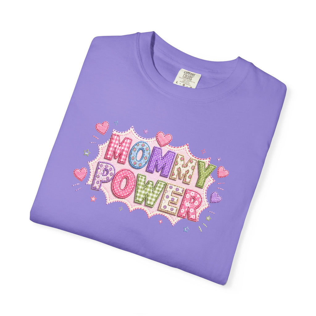 Mommy Power T-Shirt — Cute Heart Graphic Tee for Moms, Mother’s Day Gift