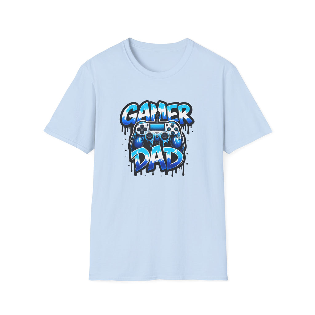 Gamer Dad T-Shirt — Blue Controller T-shirt
