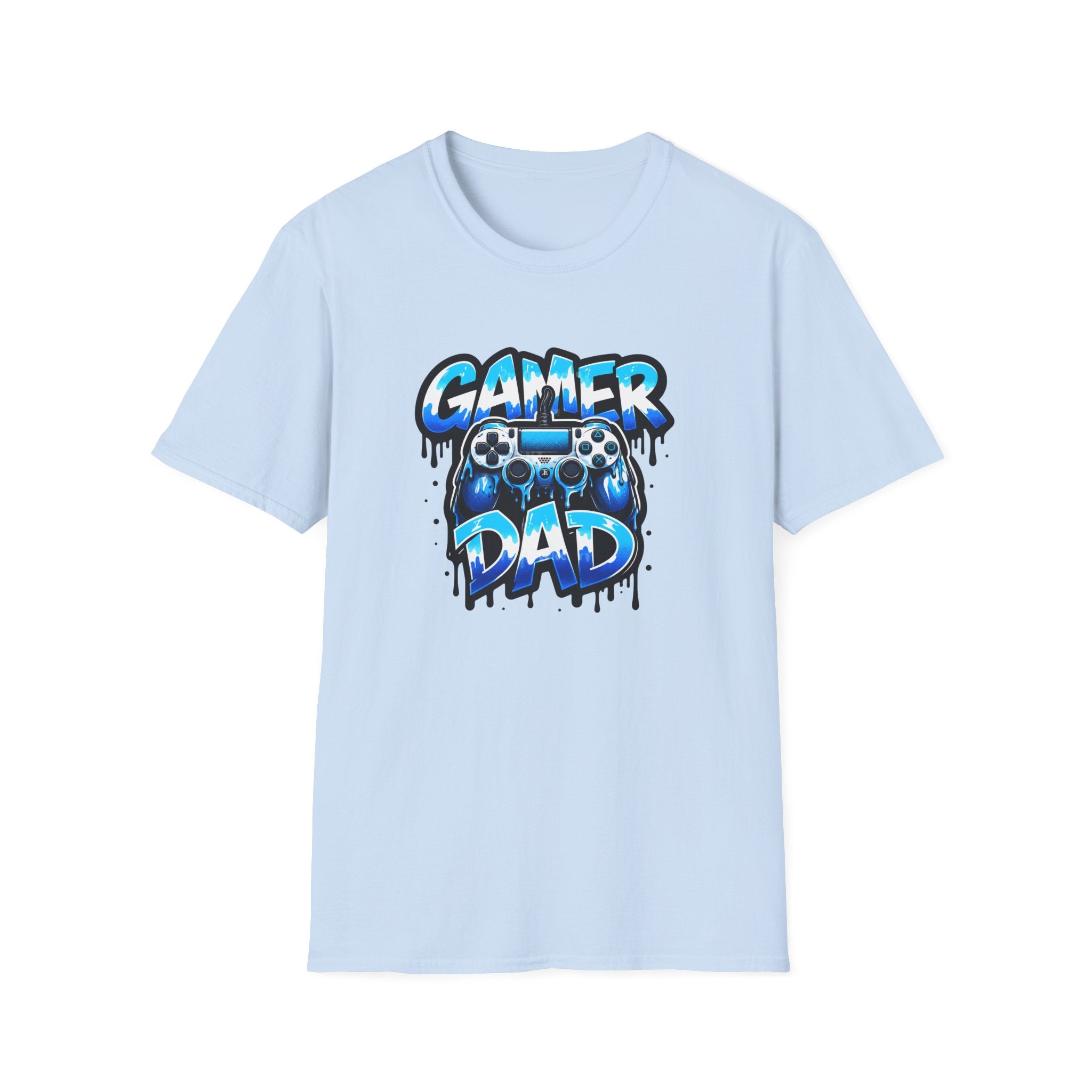 Gamer Dad T-Shirt — Blue Controller T-shirt
