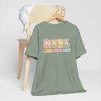 Nana Baby Blocks Tee — Personalized Grandmother Name Shirt