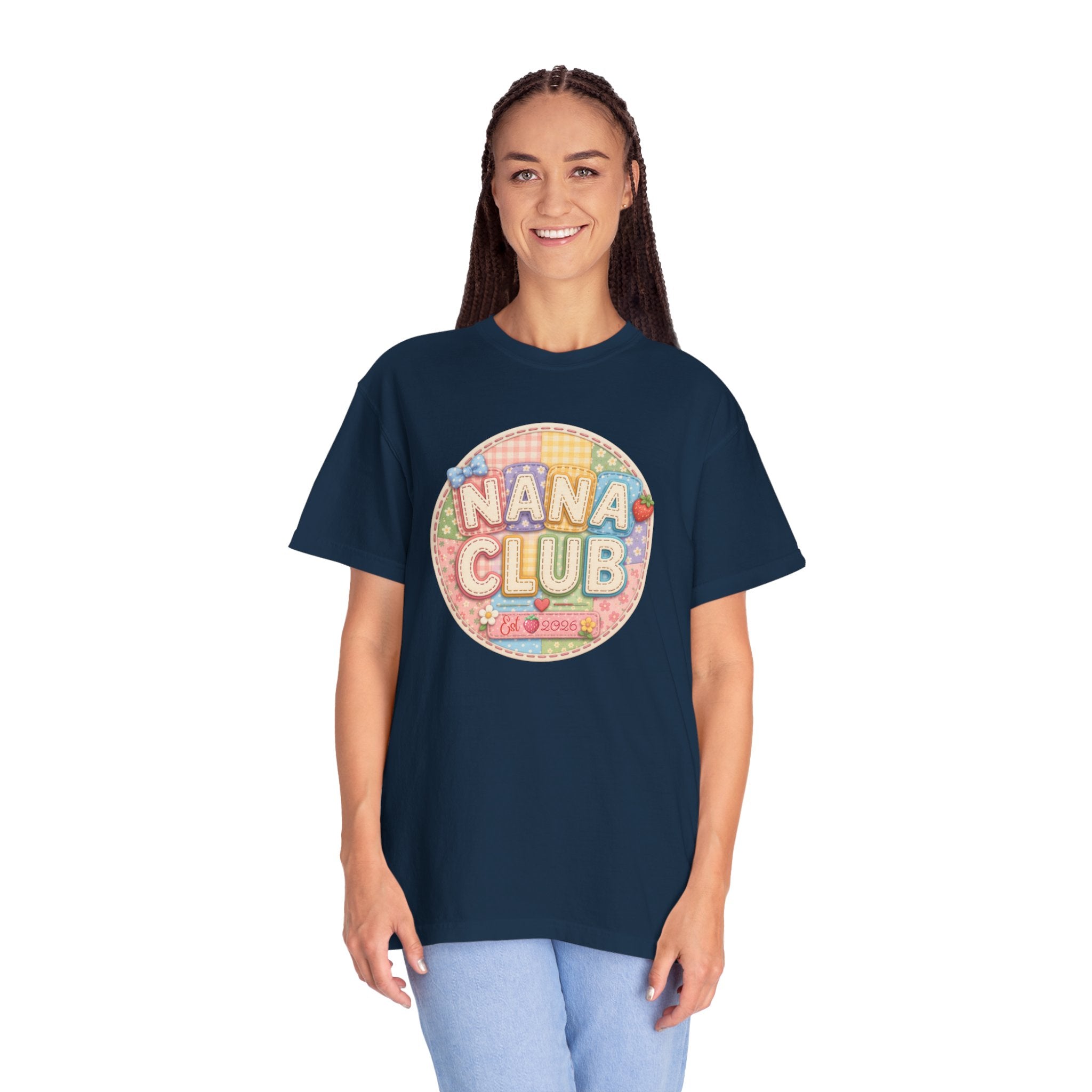 Nana Club T-Shirt — Retro Pastel Grandma Gift Tee