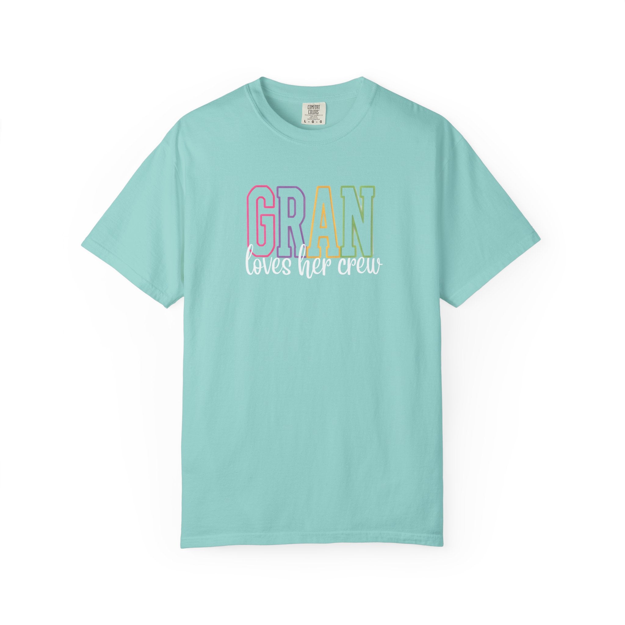 T-Shirt — "Gran Loves Her Crew" Pastel Grandma Tee